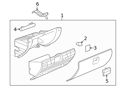 Glove Box for 2014 Chevrolet Captiva Sport #0