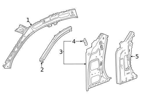Hinge Pillar for 2024 Cadillac CT5 #0