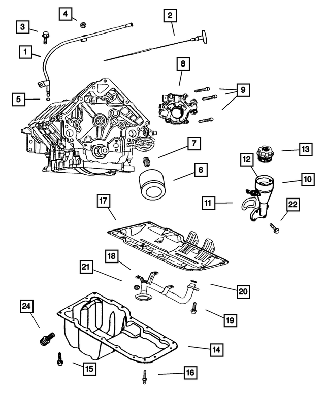 « 6100932 – Engine 4.7L Eight Cylinder : Tête Collerette Hexagonale Boulon, Montage pour Mopar Image »