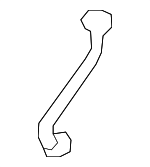 54347166890 - Body: Outlet Hose for BMW: 128i, 135i, 135is Image