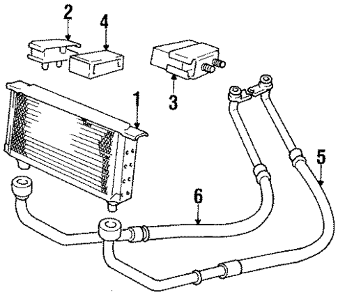 Oil Cooler for 1992 Jaguar Vanden Plas #0