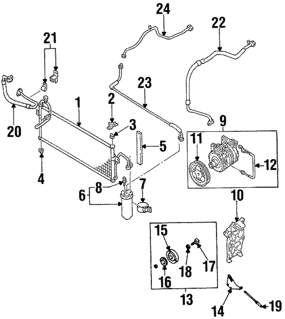 Front AC Line - Nissan (92441-1M800)