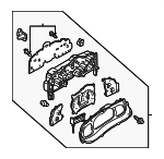 1L2Z10849NA - Body: Cluster Assembly for Ford: Explorer Sport, Explorer Sport Trac Image