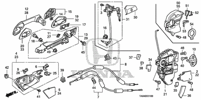 Front Door Locks - Outer Handle for 2010 Honda Accord #0