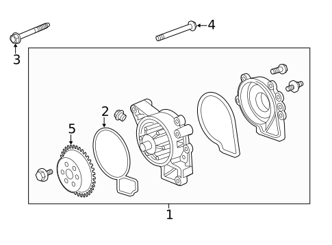 Water Pump & Related Components for 2011 Saab 9-5 #0