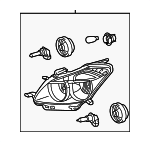 88975713 - Electrical: Headlamp Assembly for Pontiac: Vibe Image