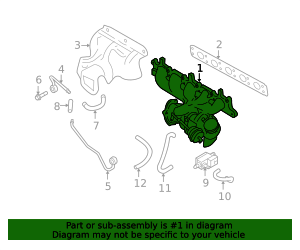 36050575 - Exhaust Manifold - 2004-2013 Volvo | Volvo OEM Parts Direct