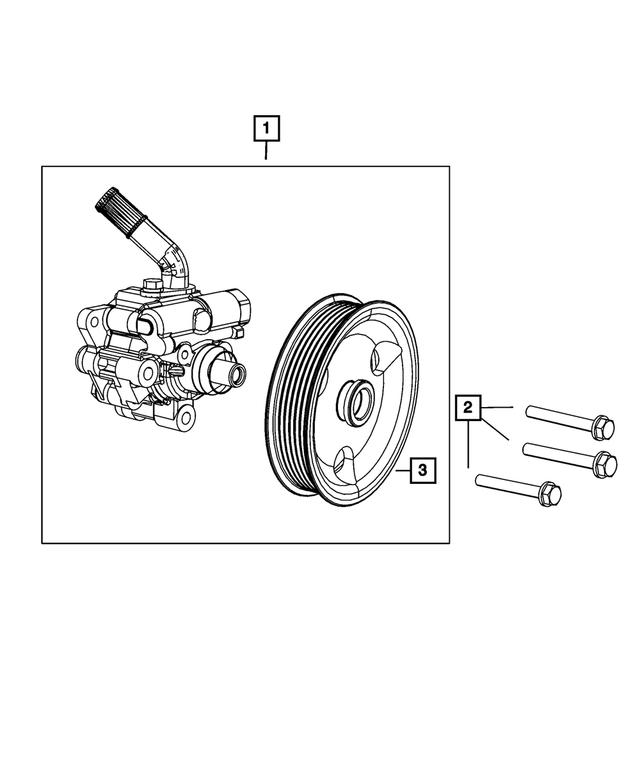 R8068641AC - : Power Steering Pump, Remanufactured for Mopar Image