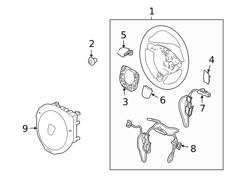 Steering Wheel & Trim for 2008 Porsche Cayman #1