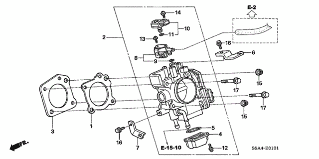 Throttle Body ('05) for 2005 Honda CR-V #0
