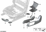 52107284016 - Seats: Cover, Front Right for BMW Image