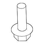 11519387 - Body: Upper Hinge Bolt for GM Image