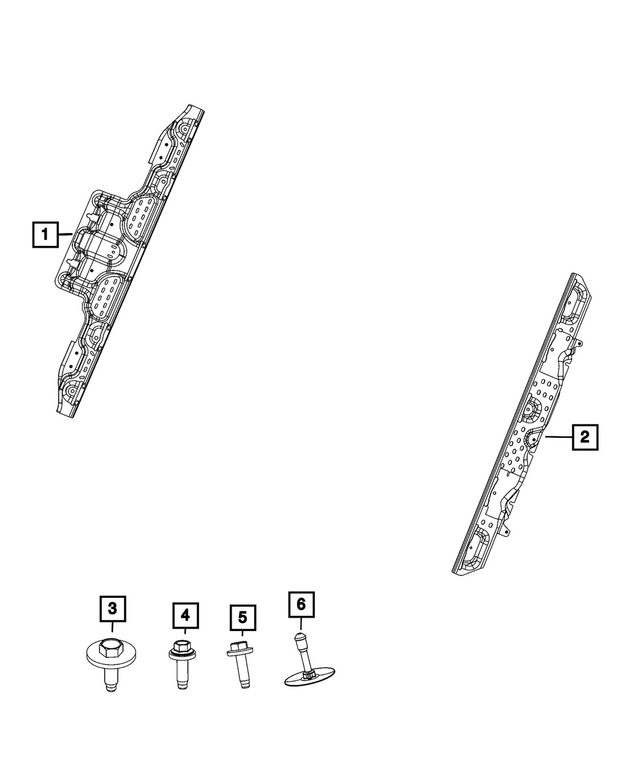 68631564AC - Frame, Bumper and Fascia: Underbody Skid Plate for Jeep: Cherokee, Wagoneer S Image