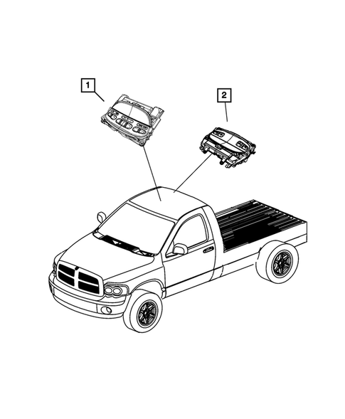 Keys, Modules and Engine Controllers for 2009 Dodge Ram 3500 #8