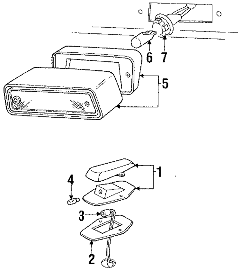 Roof Lamps for 1997 Ford F-350 #1