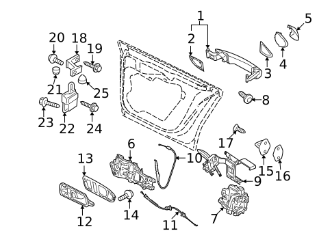 Rear Door for 2010 Volkswagen CC #0