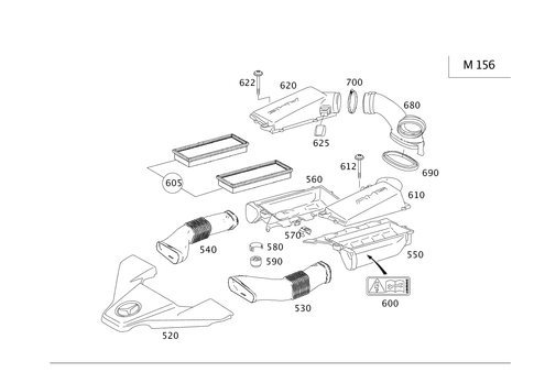 Air Intake for 2010 Mercedes-Benz CL63 AMG #0