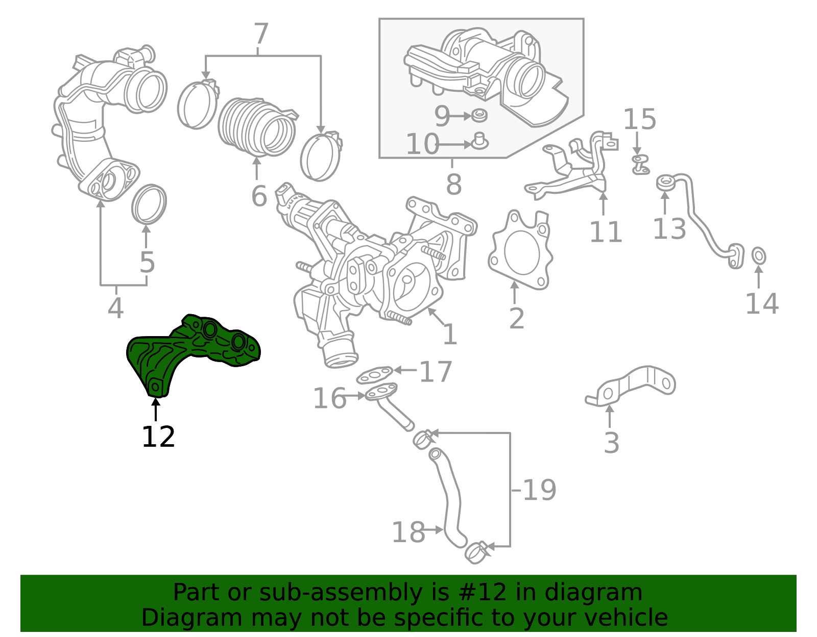 18902-6A0-A00 - Cover Turbocharger - 2018-2020 Honda Accord | Honda ...