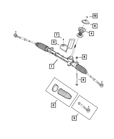 Steering Gear for 2015 Jeep Renegade #0