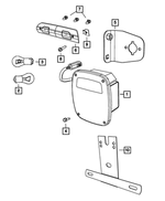 55055270 - Electrical: Tail Stop Backup Lamp, Right for Dodge: Ram 1500, Ram 2500, Ram 3500 | Ram: 1500, 2500, 3500 Image