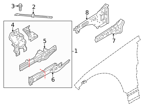 Structural Components & Rails for 2019 Land Rover Range Rover #2