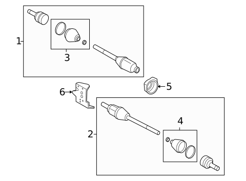 CV Components for 2007 Ford Escape #0