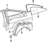 1984-1989 Toyota - Weatherstrip