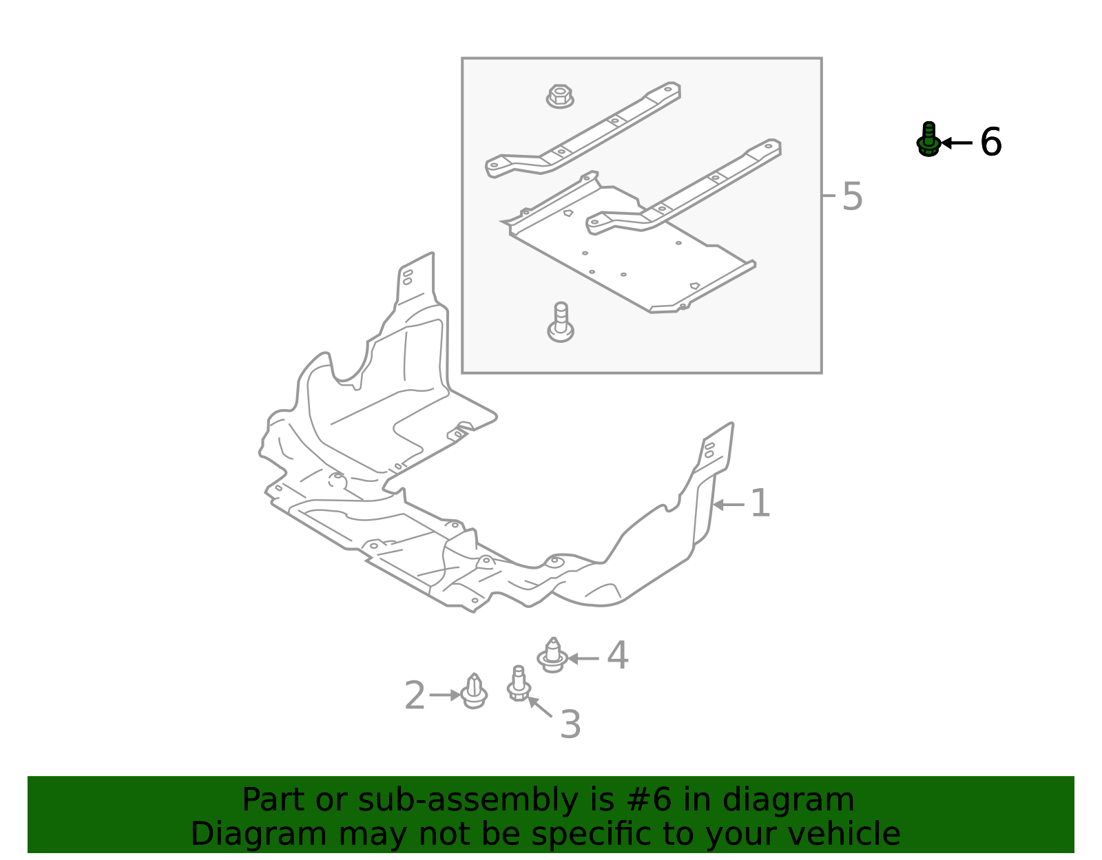 2004-2021 Subaru Center Shield Bolt 901000149 | Subaru Parts Store