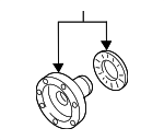 BX598070 - Universals &amp; Rear Axle: Companion Flange for Audi Image