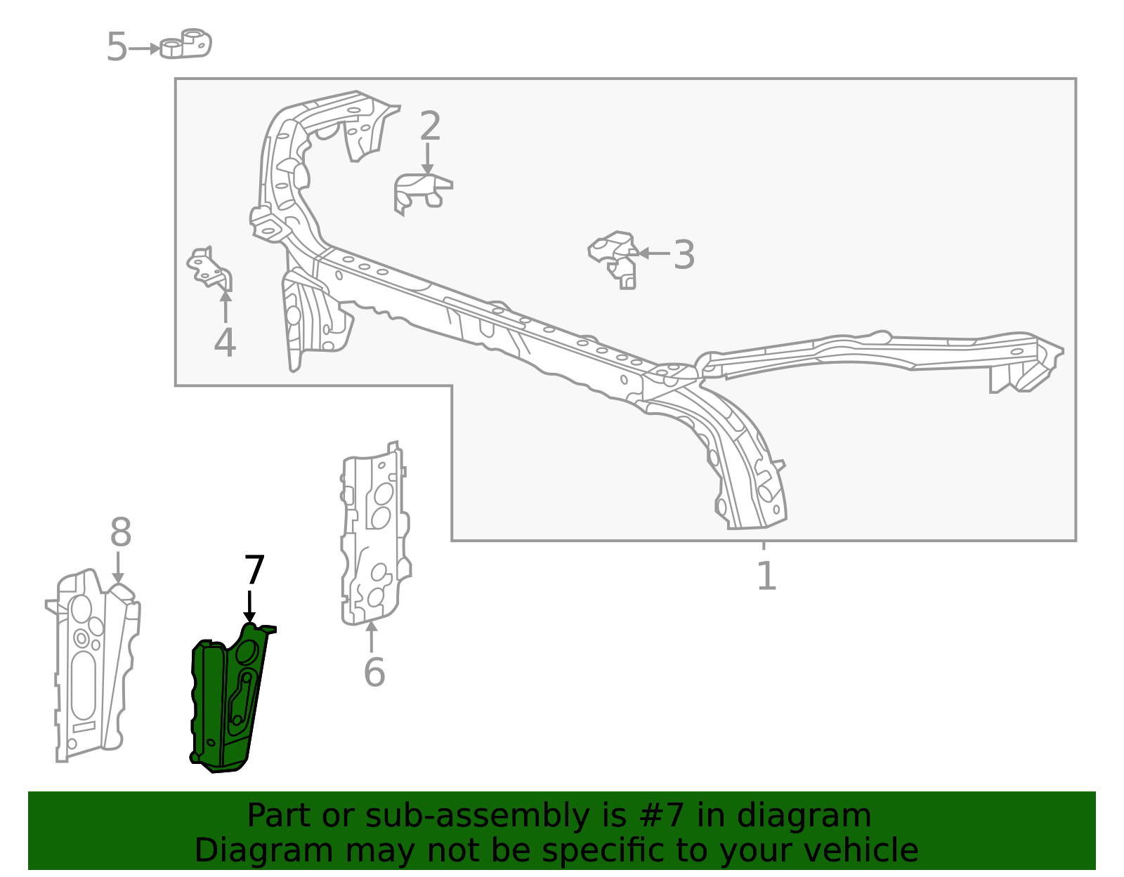2021-2026 GM Radiator Support Side Panel 60007872 | Chevy Parts Pros