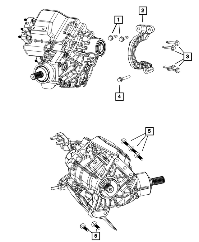 68264472AA - Transfer Case and Power Transfer Unit: Power Transfer Unit Bracket for Mopar Image