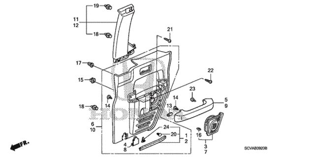 Rear Access Panel Lining for 2008 Honda Element #0