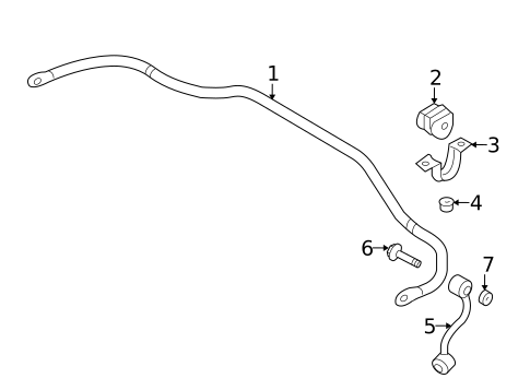Stabilizer Bar & Components for 2019 Nissan Rogue #1