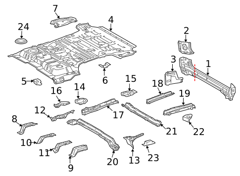 Rear Body for 2014 Lexus LX570 #0
