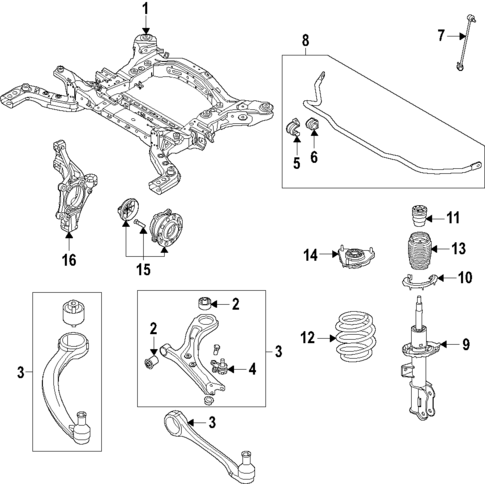 Front Suspension for 2024 Kia EV6 #0