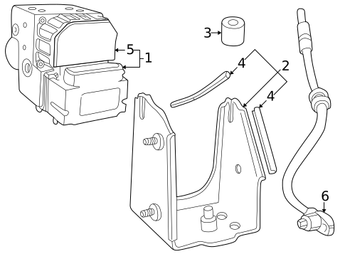 ABS Components for 2000 Saab 9-5 #0