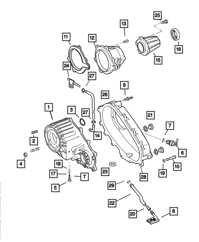 53001101AB - Transfer Case Model 231 [DHJ, DHK, DHN]: Transfer Case Switch for Mopar Image image