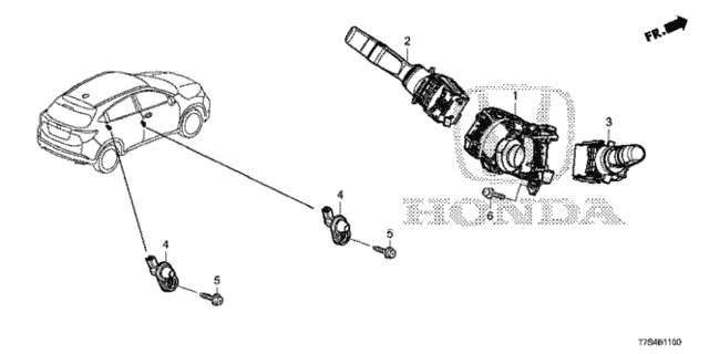 Combination Switch for 2016 Honda HR-V #0