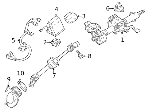 Steering Column Assembly for 2016 Toyota Avalon #0