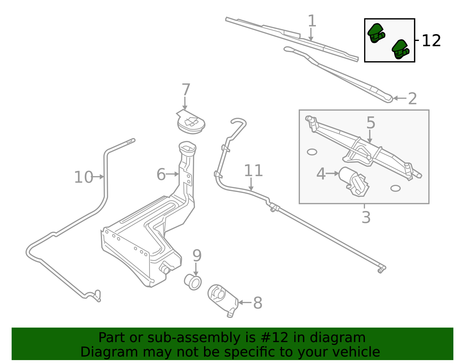 BC3Z-17603-A - Washer Nozzle Ford Parts Direct