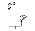 90104SEPA00 - Body: Side Brace Bolt for Honda: Odyssey, Passport, Pilot, Ridgeline Image