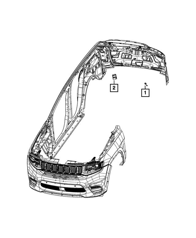 68615492AA - Electrical: Warning Chime for Chrysler: Pacifica, Voyager | Dodge: Durango | Jeep: Grand Cherokee WK Image