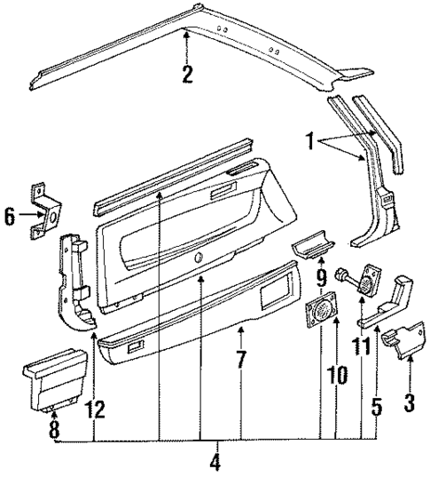 Interior Trim for 1987 Acura Legend #0