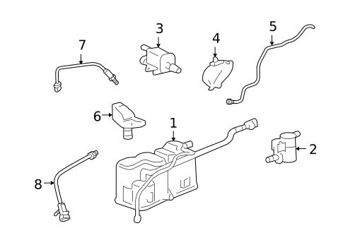 Emission Components for 2009 Saturn Aura #0