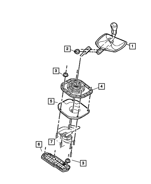 Gear Shift Controls for 2005 Jeep Liberty #0