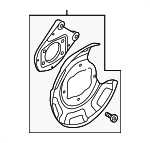 58390H8000 - : 2018-2022 Hyundai Accent - Backing Plate for Hyundai: Accent Image