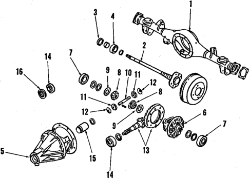 Rear Axle for 1984 Nissan 200SX #0