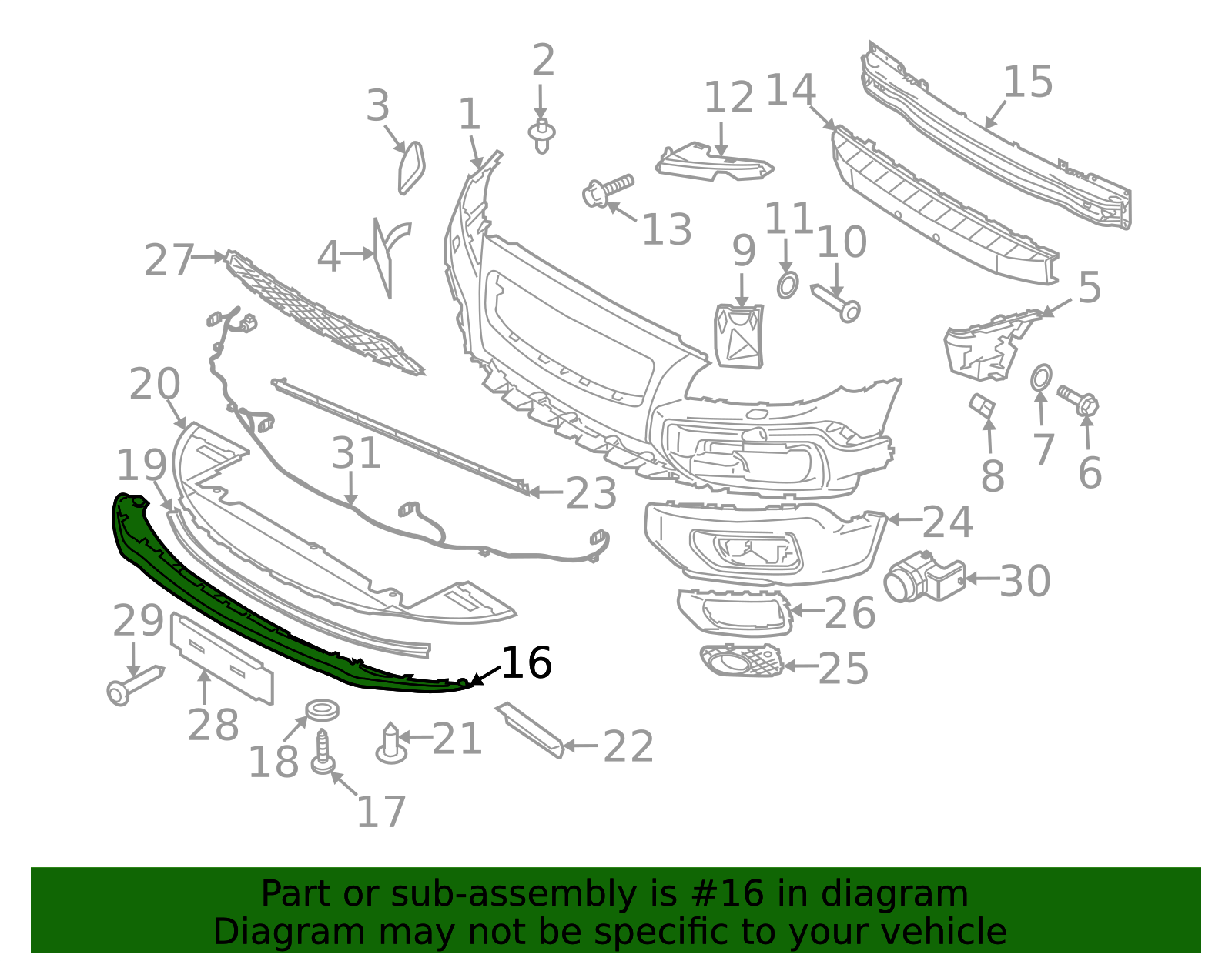 2008-2011 Volvo XC70 Spoiler 30698473 | TascaParts.com