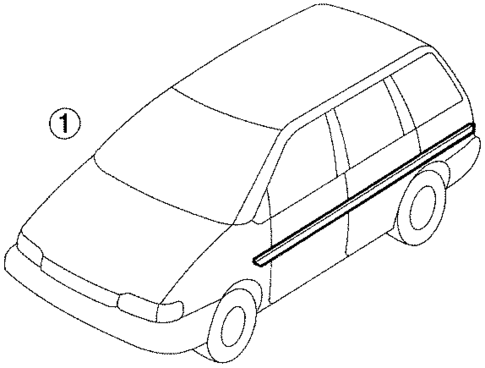 Stripe Tape for 1990 Nissan Axxess #0