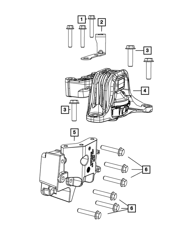 « 4627545AD –  : Support Du Moteur Bride pour Mopar Image »